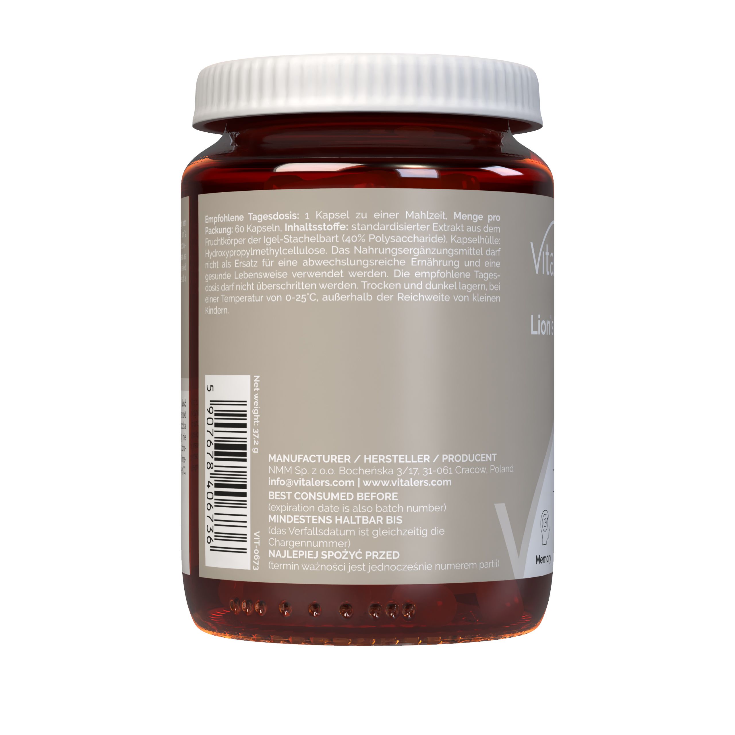 Vitaler’s Löwenmähne 500 mg