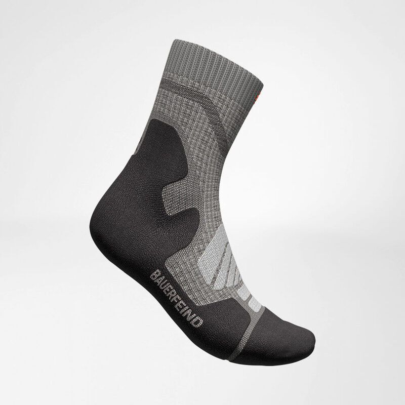 Outdoor Merino Mid Cut Socks Women 39-42 grau - stone grey