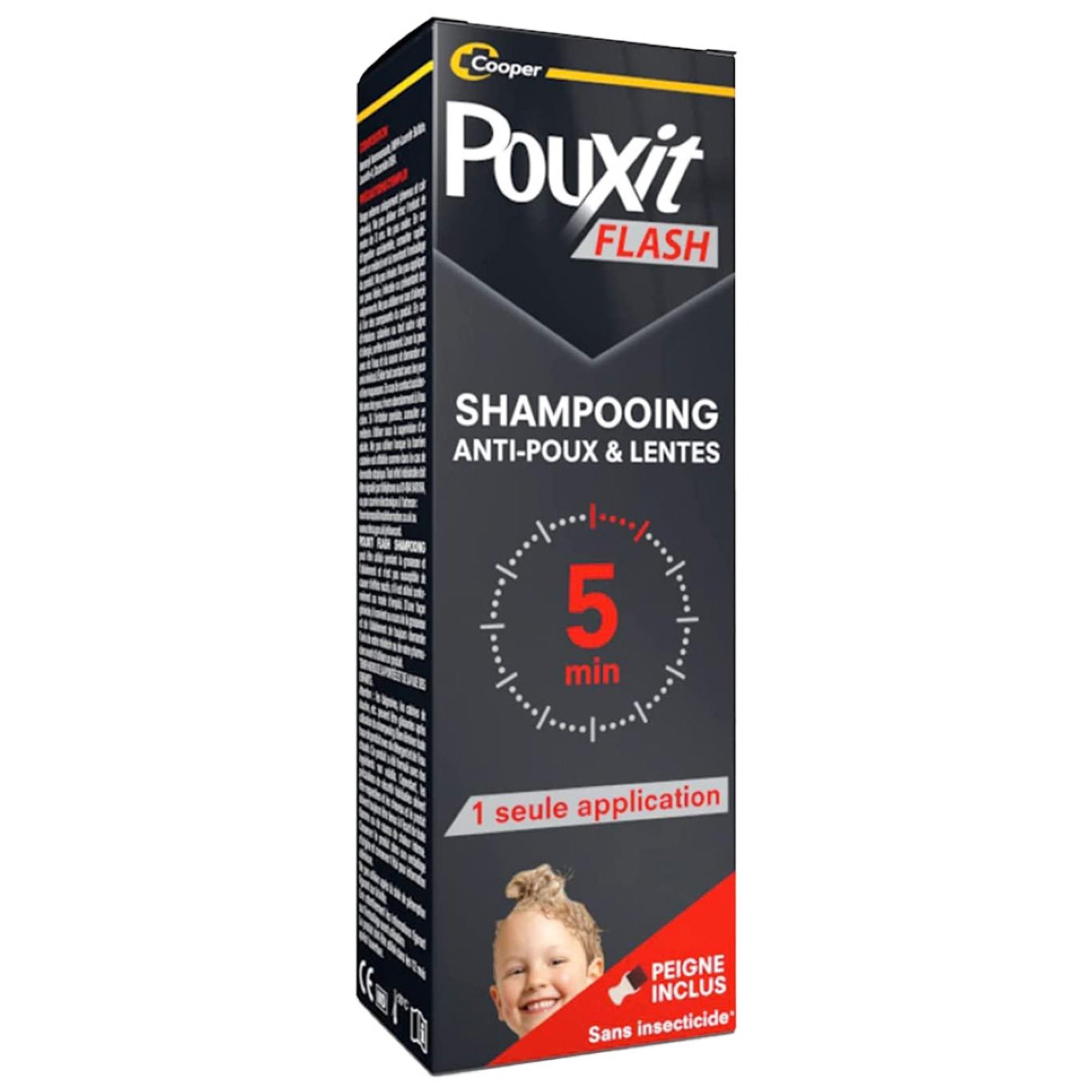 Pouxit Flash Anti-Läuse und Nissen Shampoo 4,8x3,8x14,7 cm