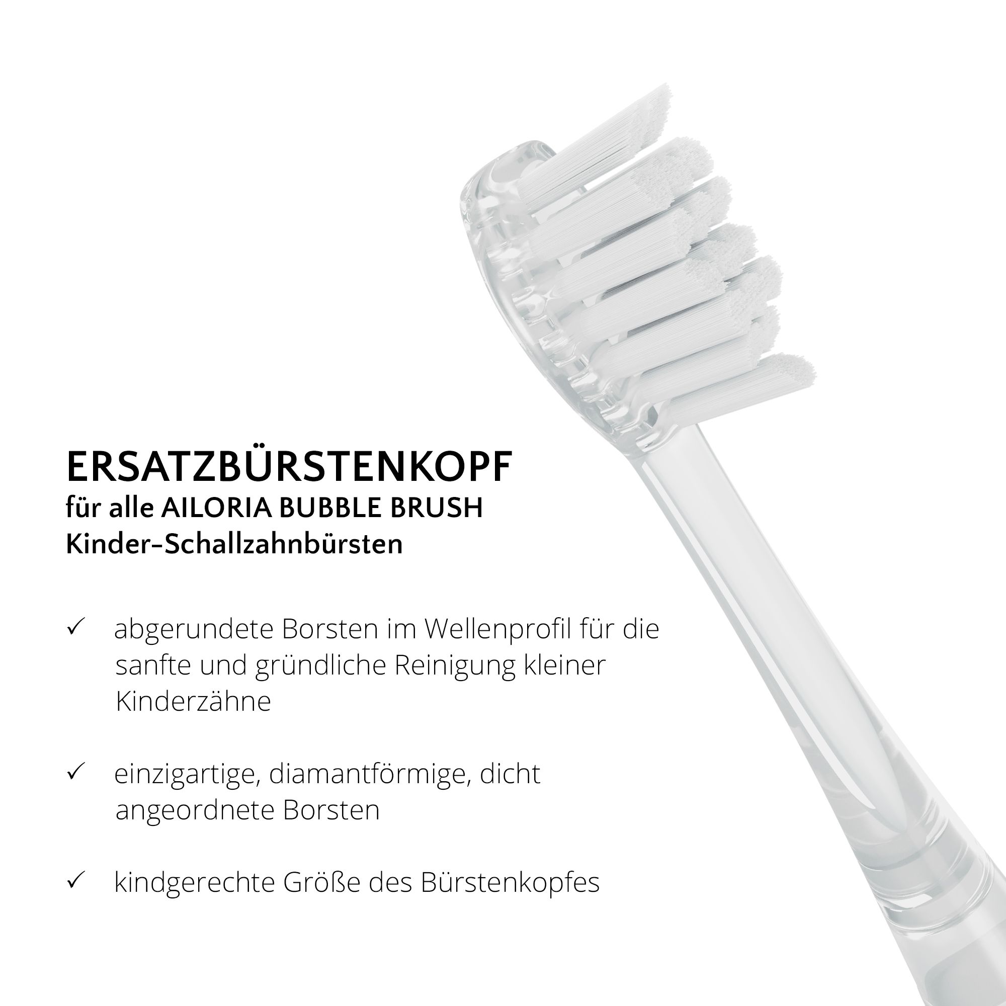 AILORIA BUBBLE BRUSH Ersatzbürstenköpfe 12er Set