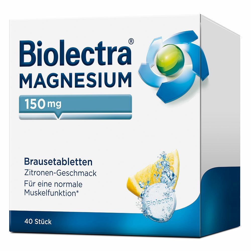 Biolectra Magnesium 150 mg Zitrone Brausetabletten 40 St