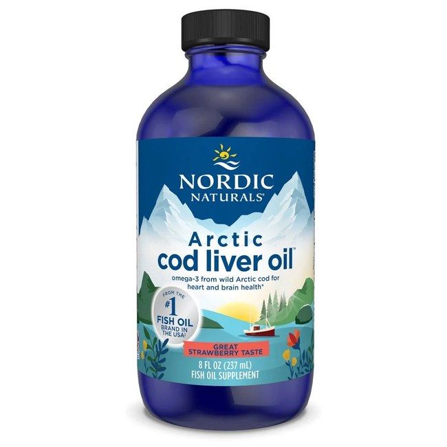 Nordic Naturals Arktischer Lebertran - Erdbeergeschmack