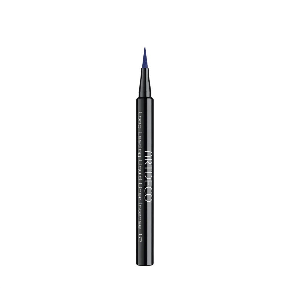 ARTDECO Flüssiger Eyeliner Long Lasting, 12 Blue Line, schwarzer Stift.
