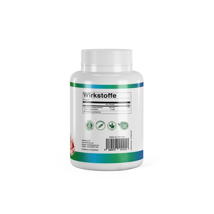 VitaSanum®- Astaxanthin Forte 90 St Kapseln