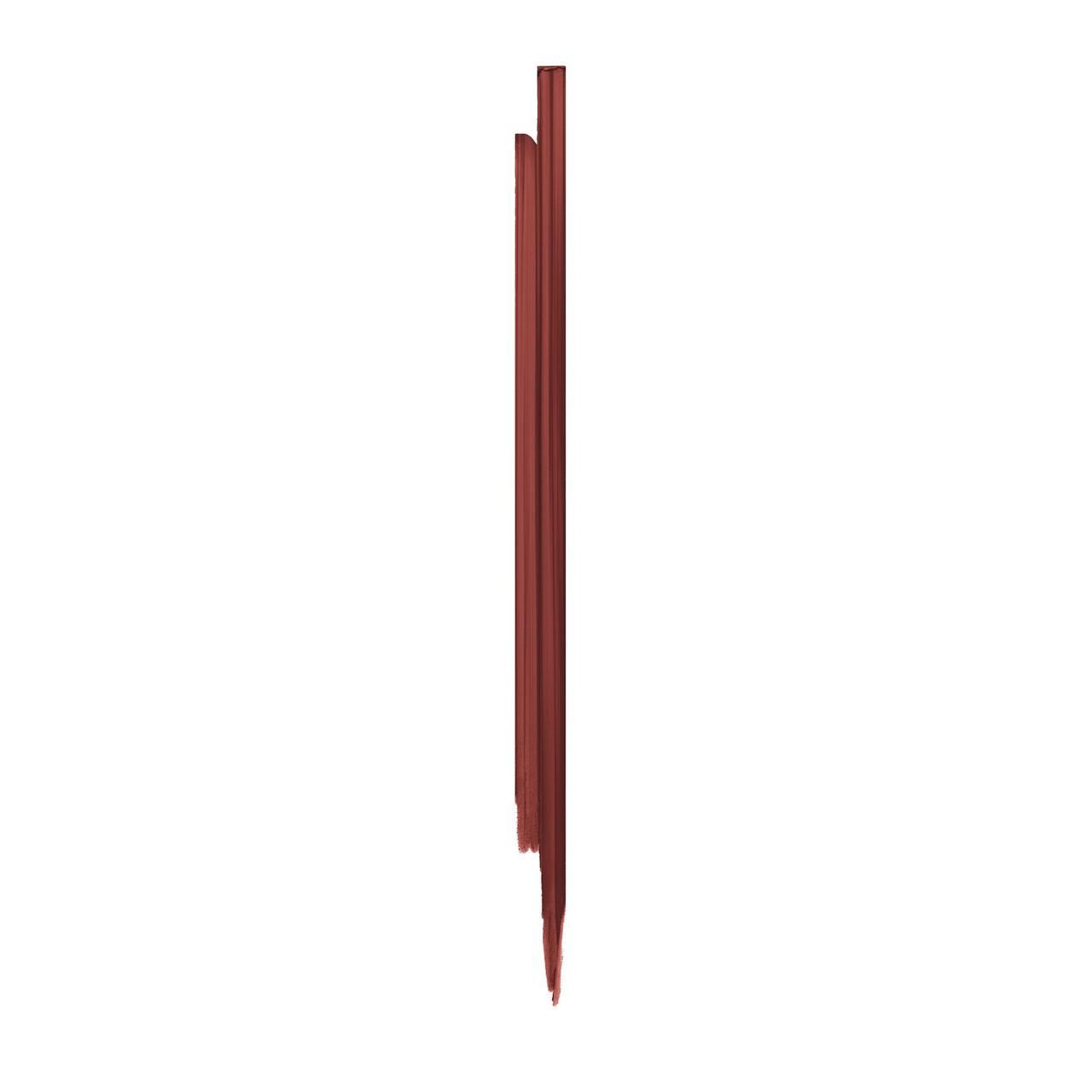 Dunkelroter Kajalstift, Seitenansicht. Gehäuse mit sichtbarer Spitze.