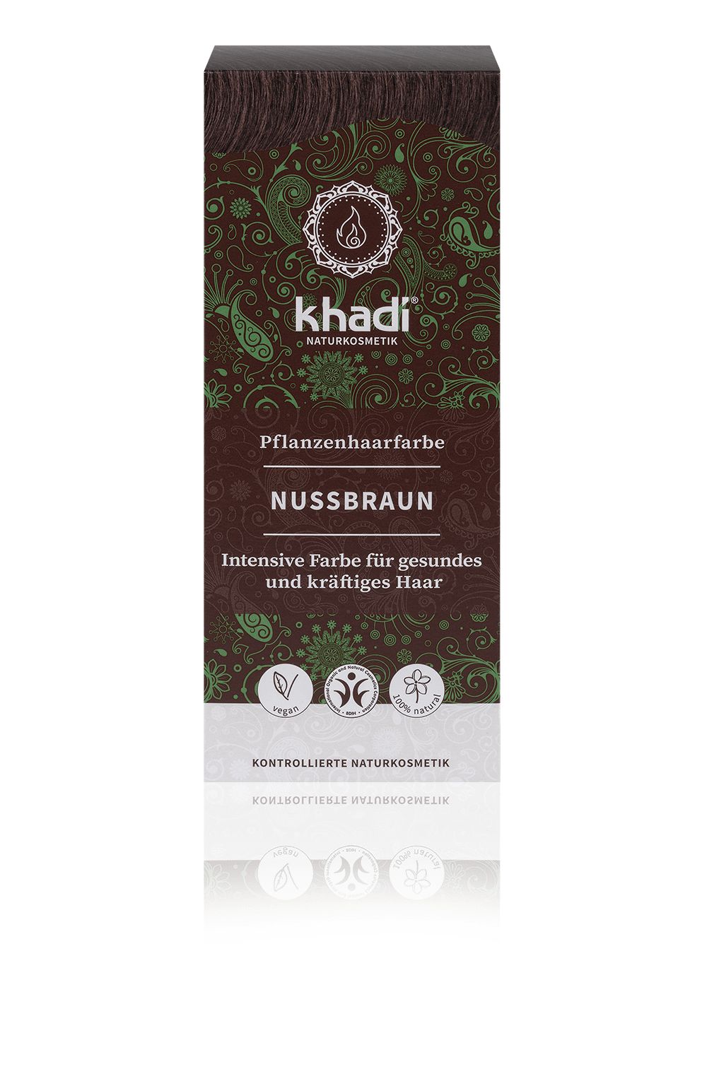 khadi Natural Cosmetics Pflanzenhaarfarbe Nussbraun 100 g