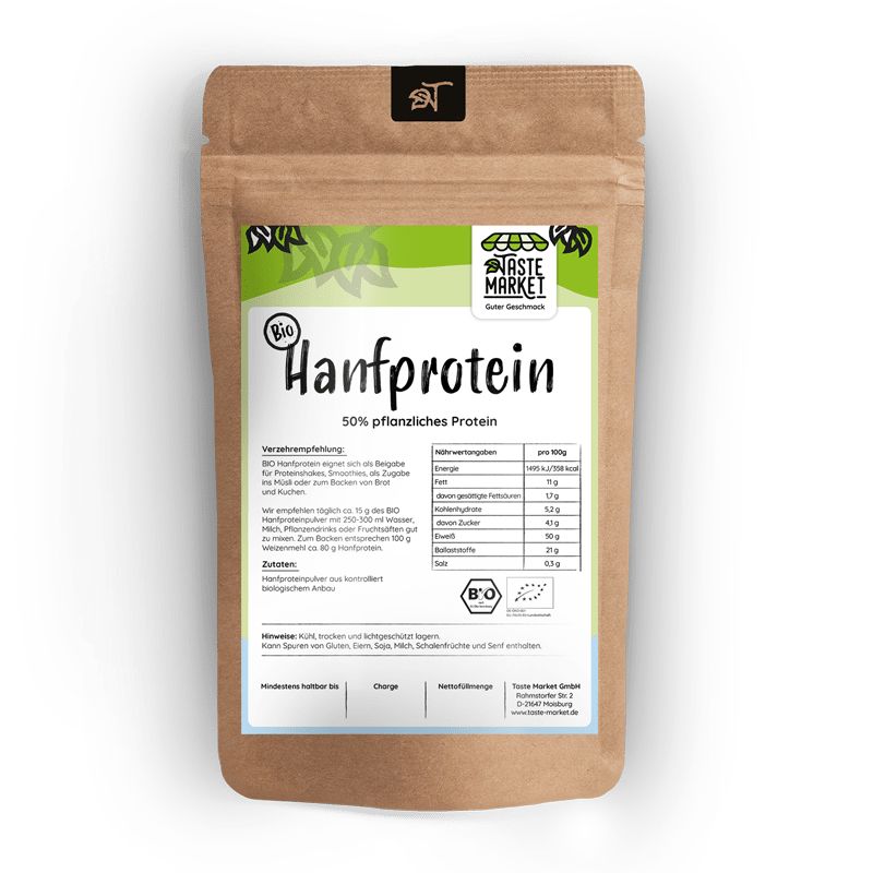 Taste Market Bio Hanfprotein