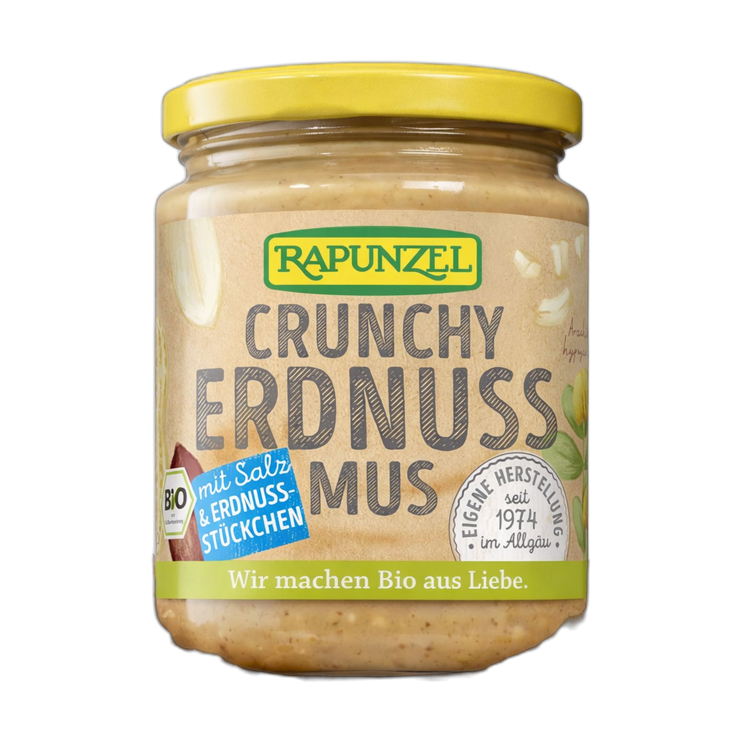 Rapunzel Bio Erdnussmus Crunchy mit Salz 1500 g