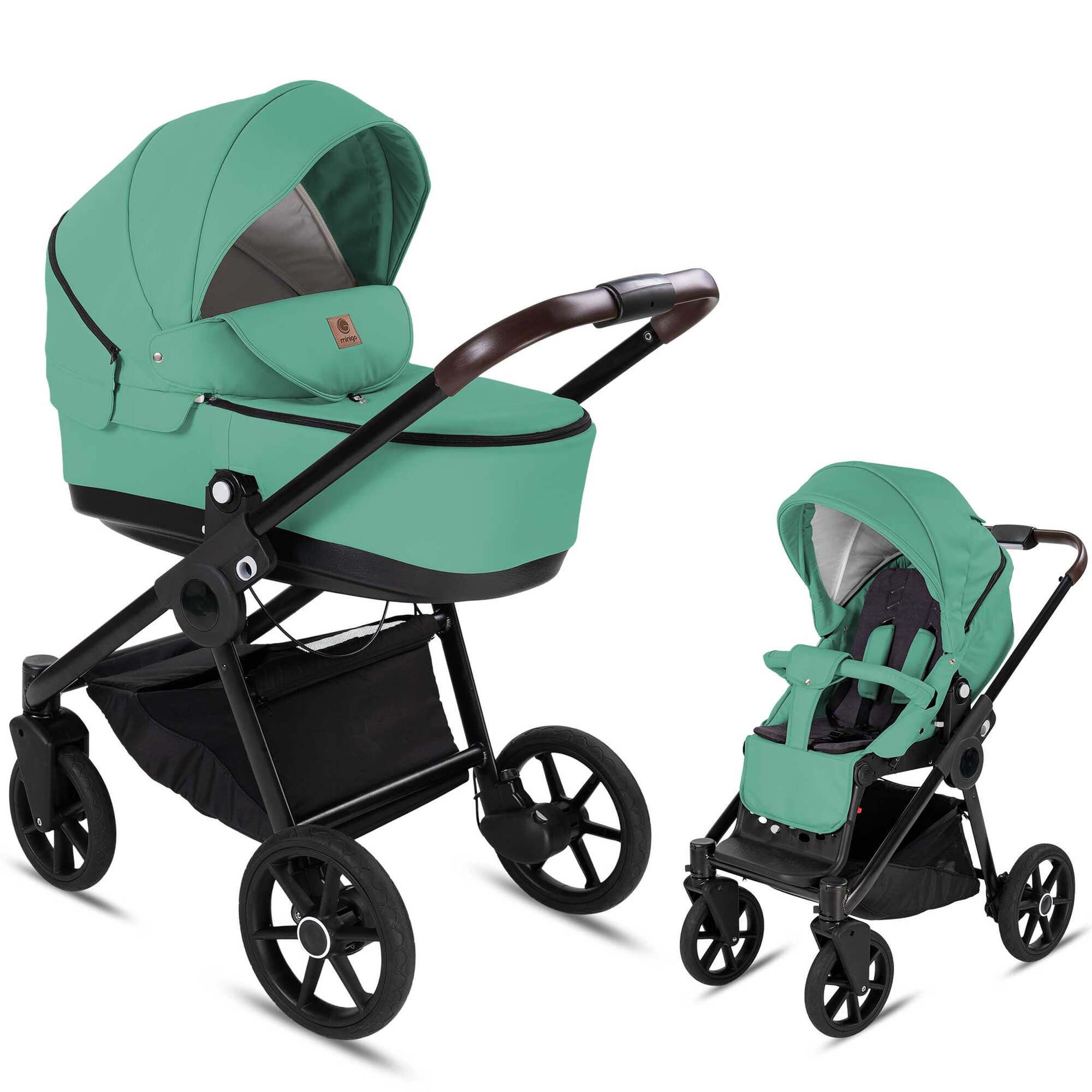 Minigo Groove 2 in 1 Kinderwagen Gelreifen, Turquoise