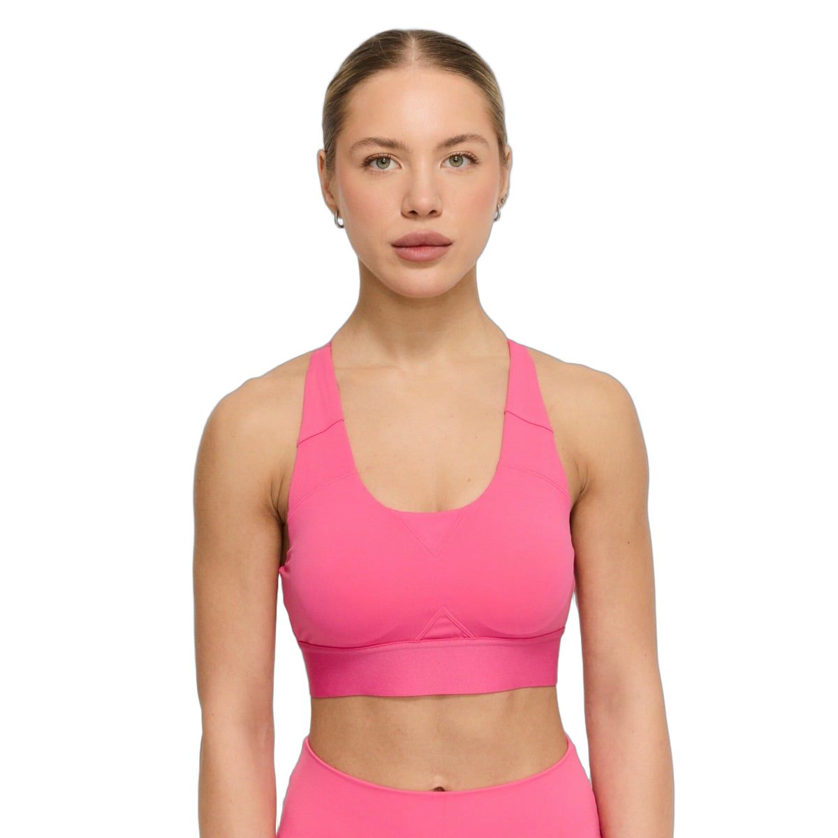 GymBeam Sport-BH Damen mit gekreuzten verstellbaren Trägern Limitless Dragonfruit 1 St