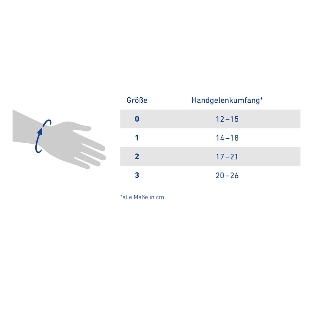 BAUERFEIND Manuloc Rhizo orhtèse Handgelenk Größe 2 Links Titanium