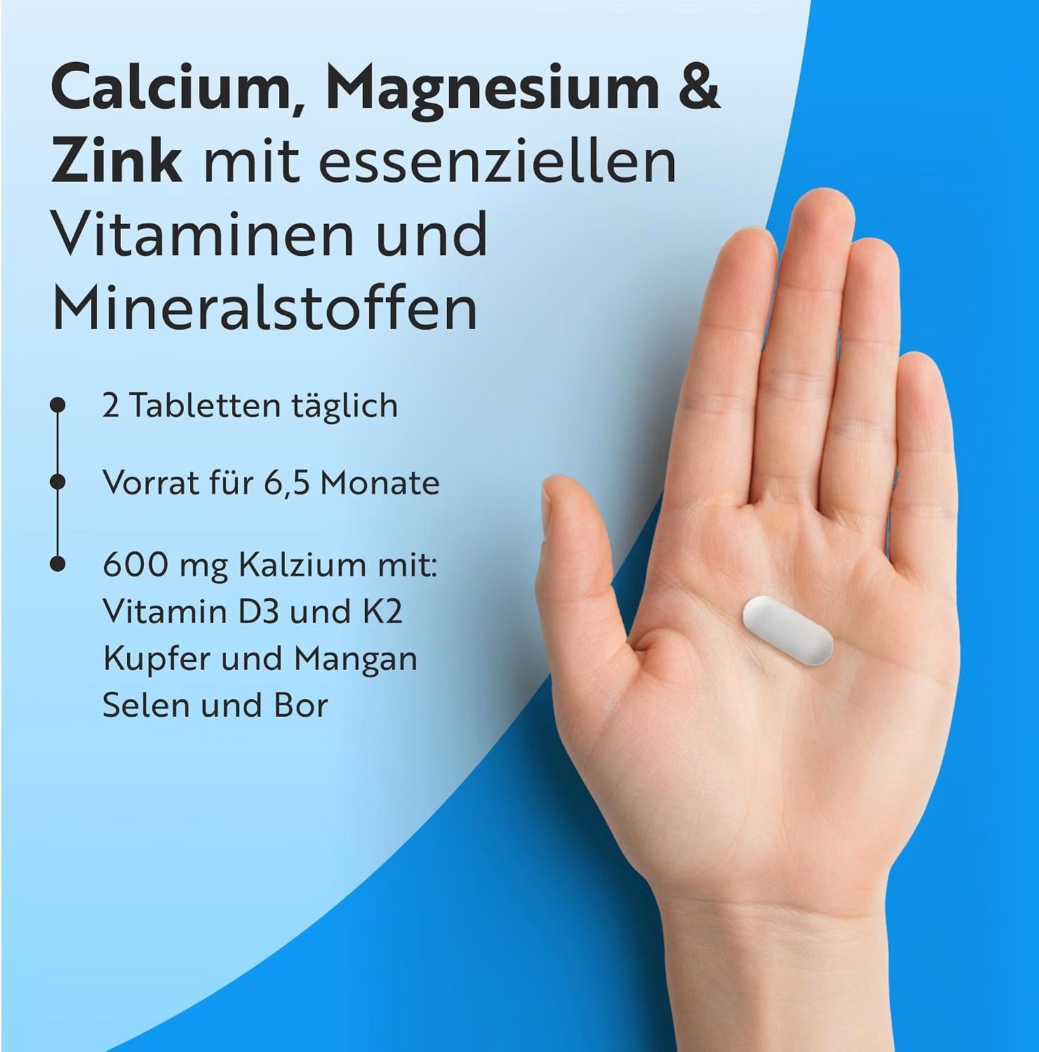 Nutravita Calcium Magnesium Zink mit D3 und K2