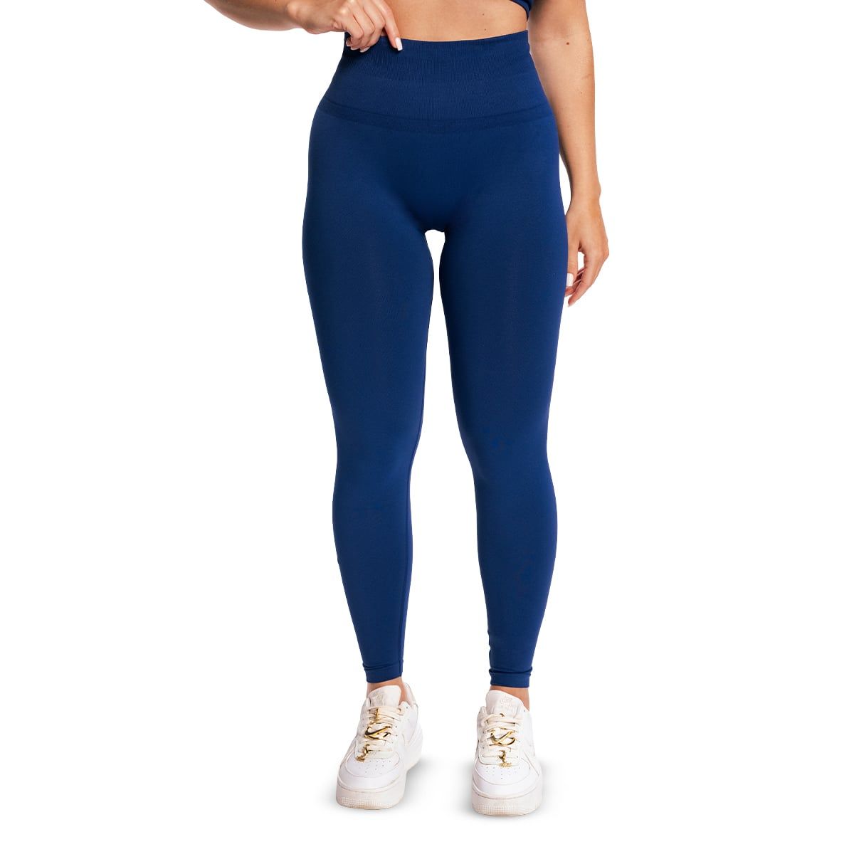GymBeam Leggings Damen Seamless mit hoher Taille in Navy 1 St