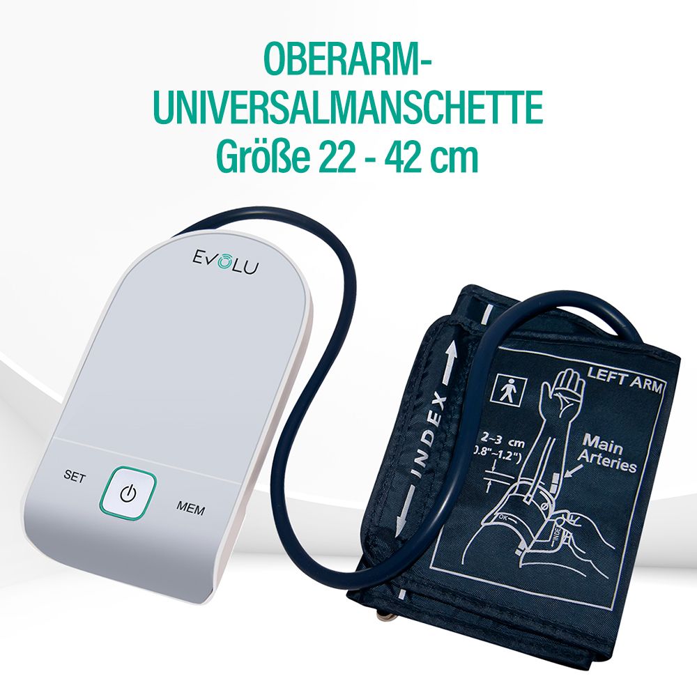 INTELLIGENT Oberarm-Blutdruckmessgerät - white edition