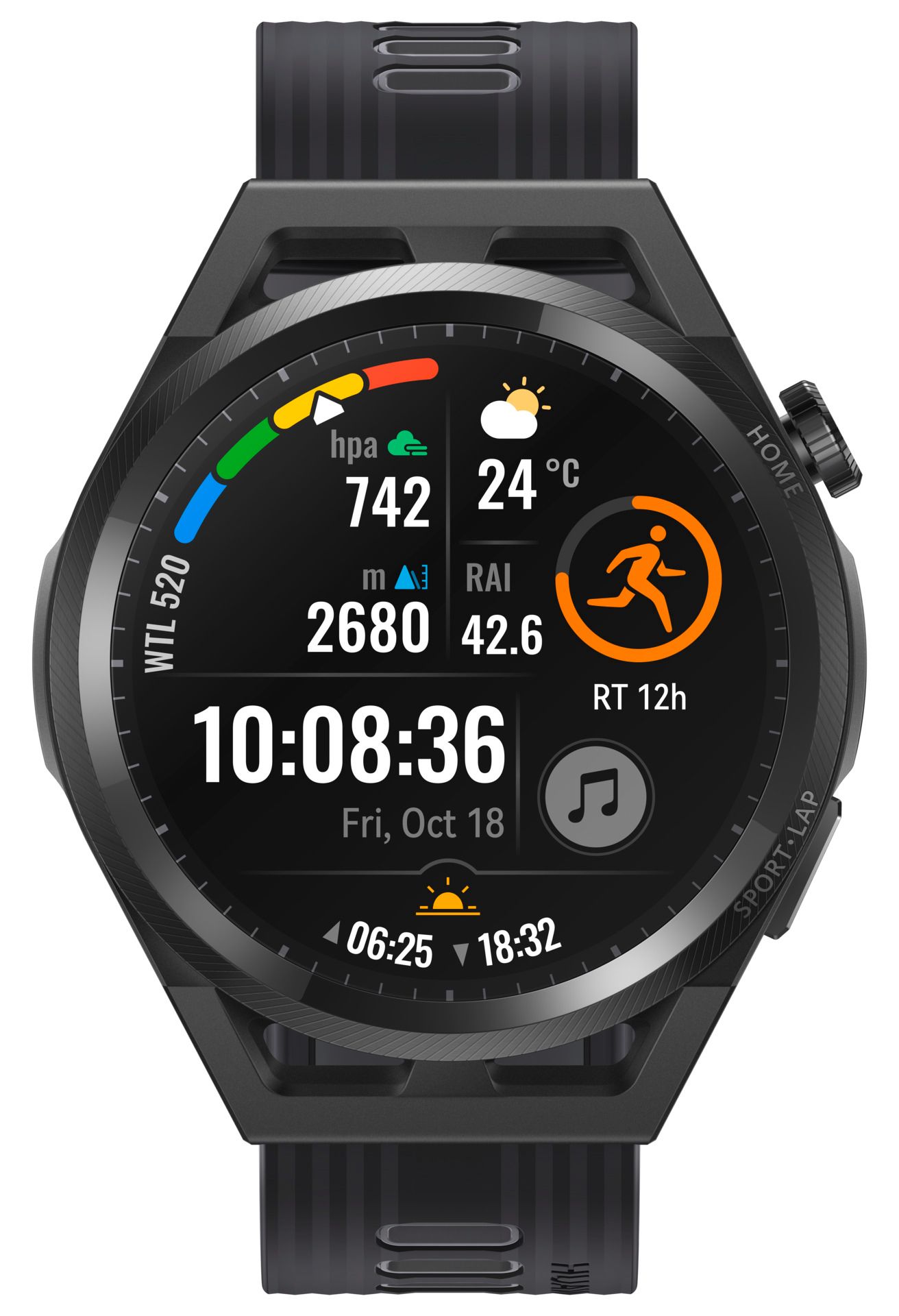 Huawei Watch GT Runner schwarz Smartwatch Fitnesstracker 1,43" Herzfrequenz