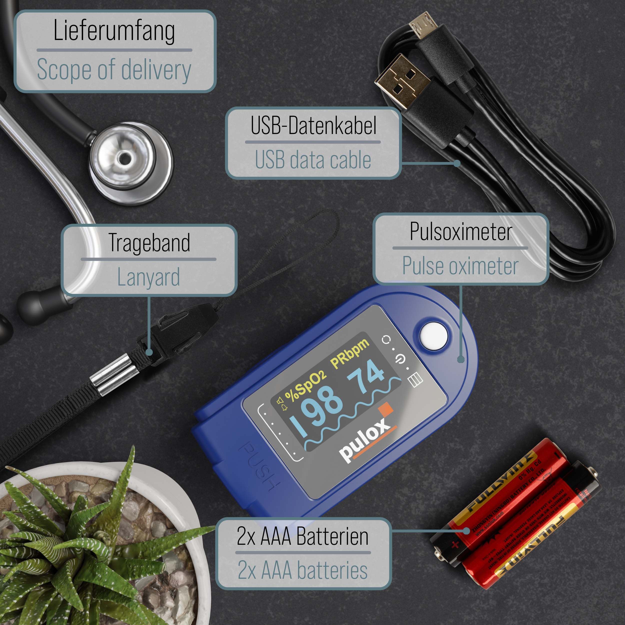 pulox Pulsoximeter PO-250