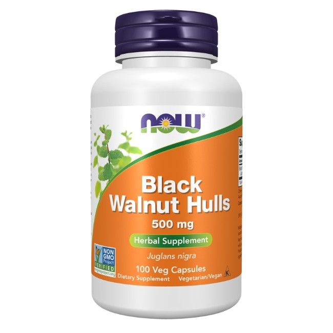 Now Foods Schwarznussschalen 500 mg 100 Pc