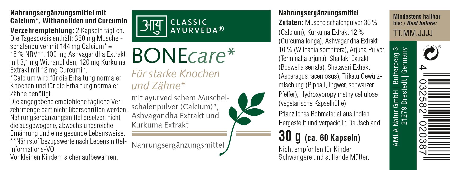 Classic Ayurveda - BONEcare* 30 g