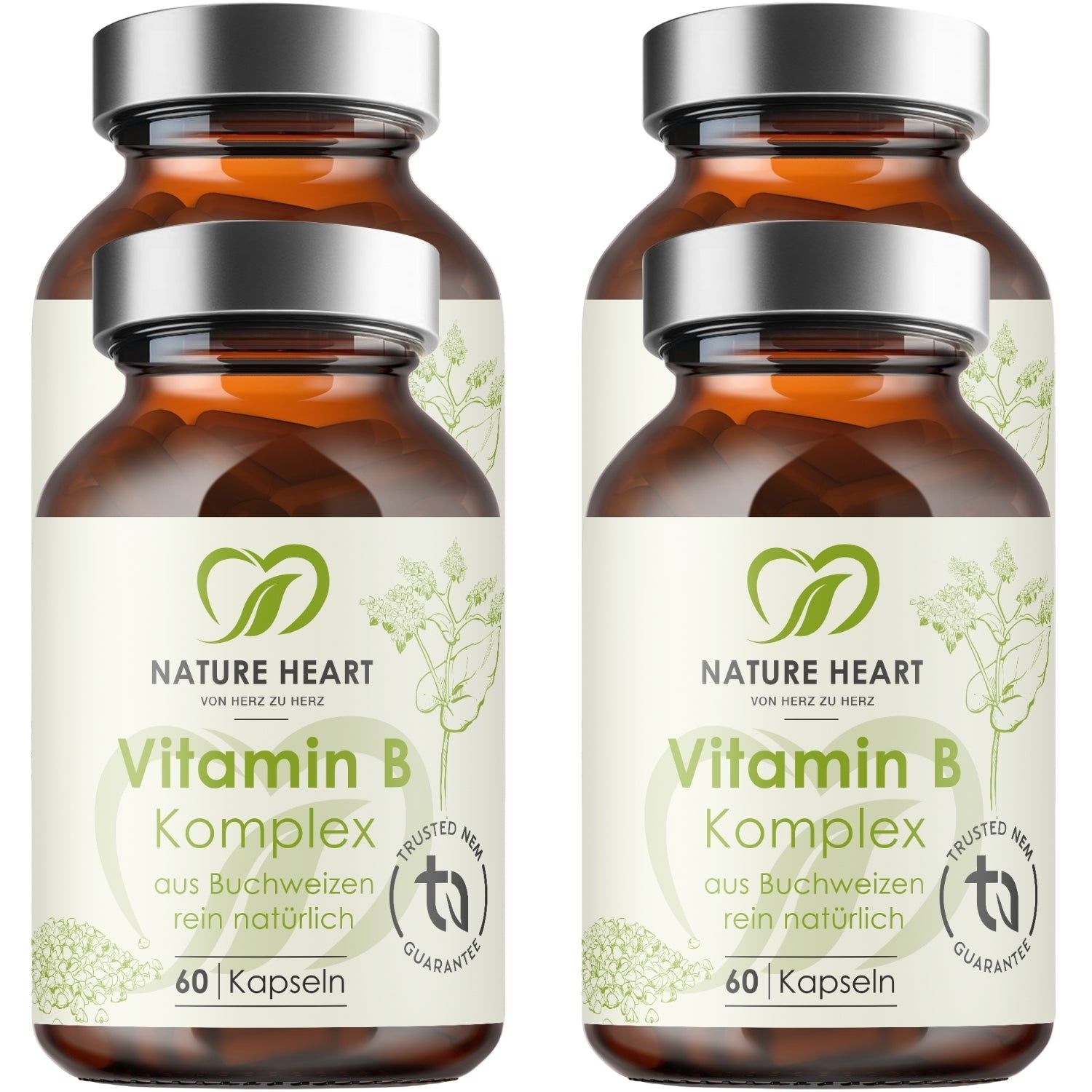 Nature Heart Vitamin B Komplex 4x60 St Kapseln