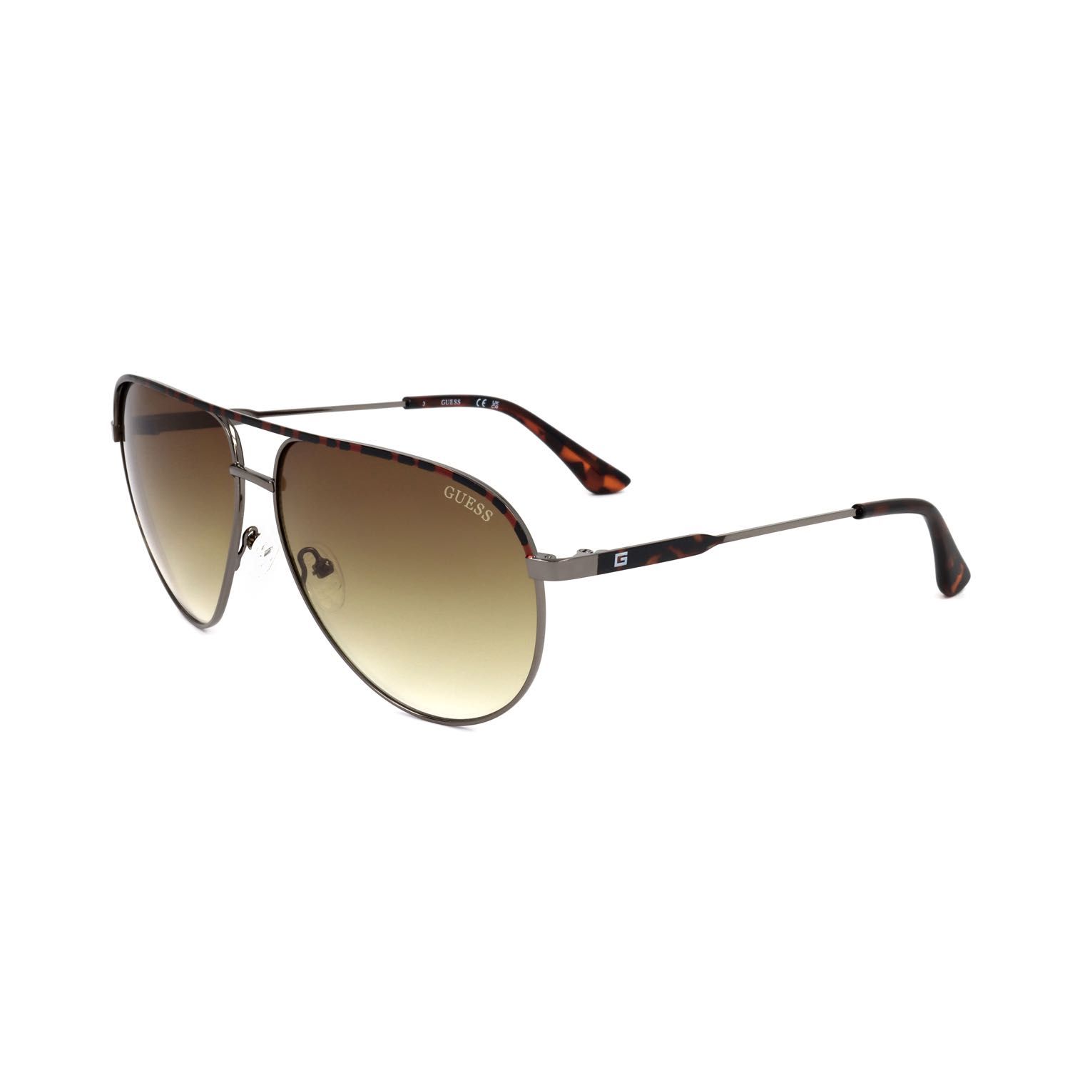 Guess Factory occhiali da sole uomo GF5083 gunmetal mottled brown