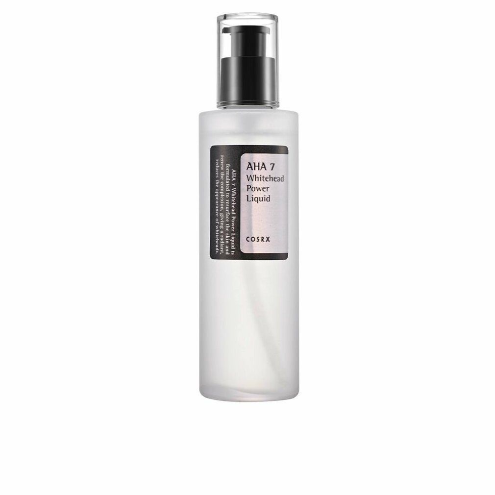 AHA 7 Whitehead Power Liquid, transparente Flasche mit schwarzem Deckel. Aufschrift: AHA 7 Whitehead Power Liquid.