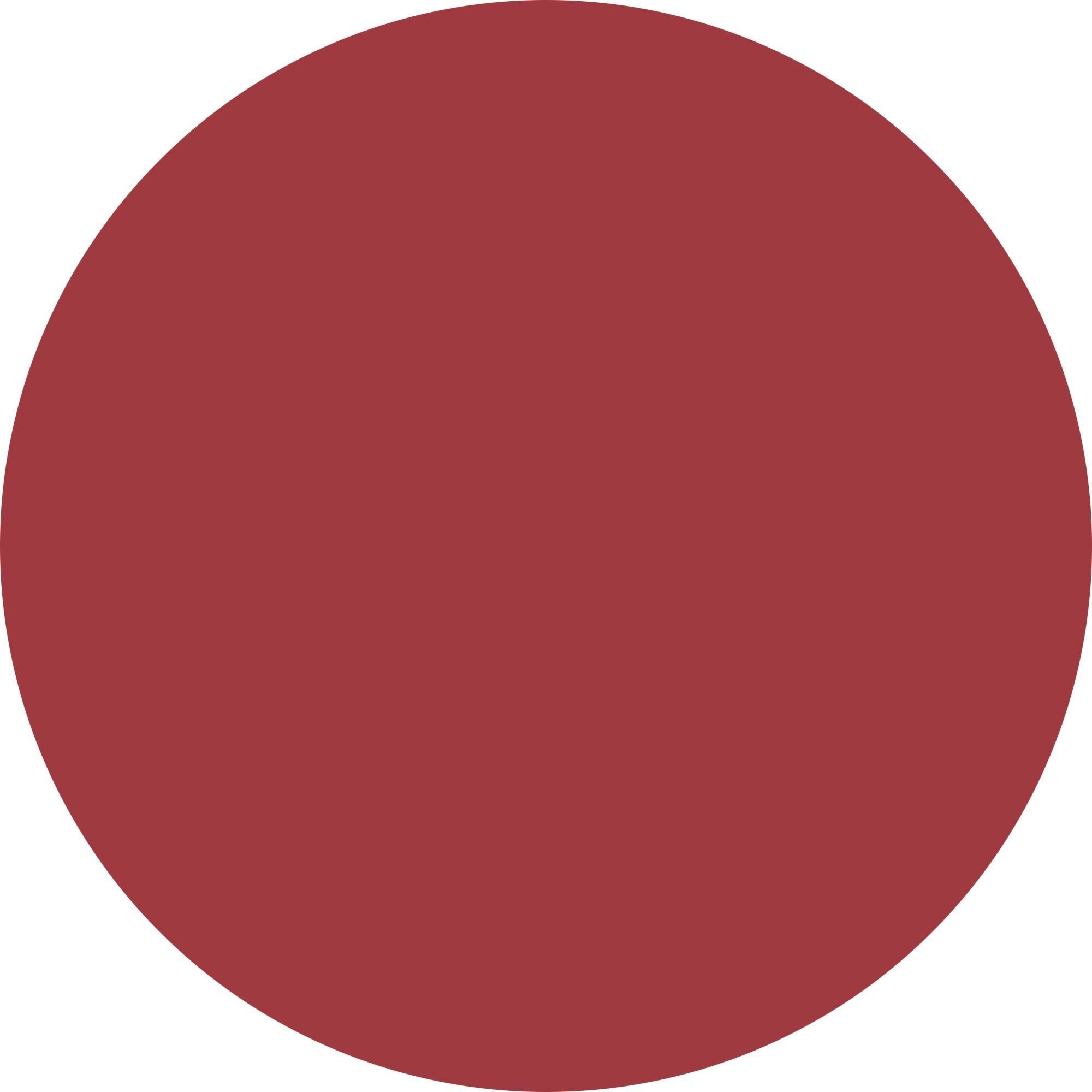Macchia di colore rossa rotonda. Nessun altro dettaglio.