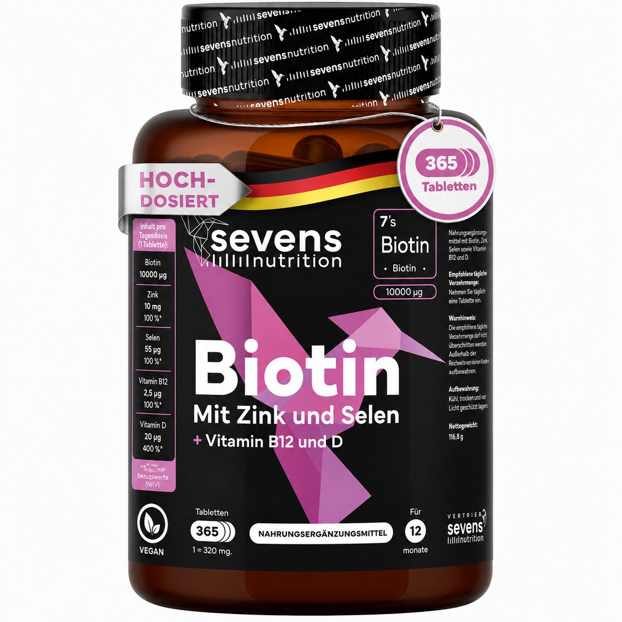 SEVENS NUTRITION Biotin Tabletten