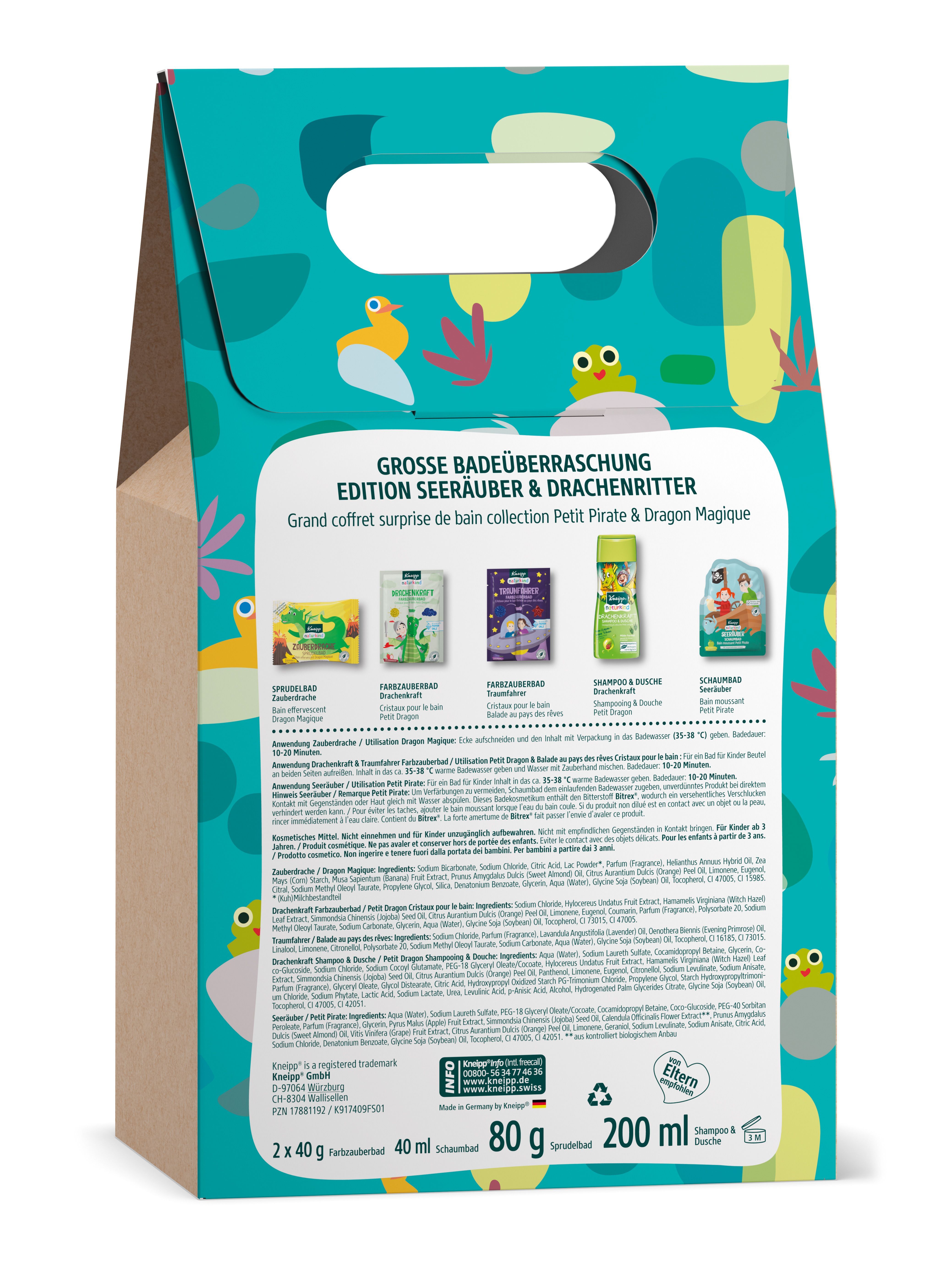 Kneipp® naturkind Große Badeüberraschung Edition Seeräuber & Drachenritter