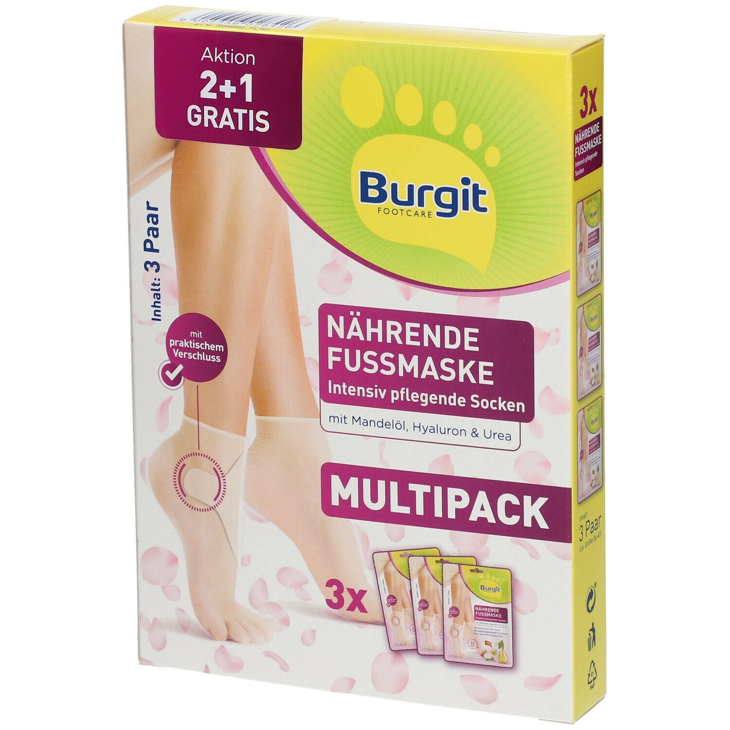 Burgit Nährende Fussmaske Intensiv pflegende Socken