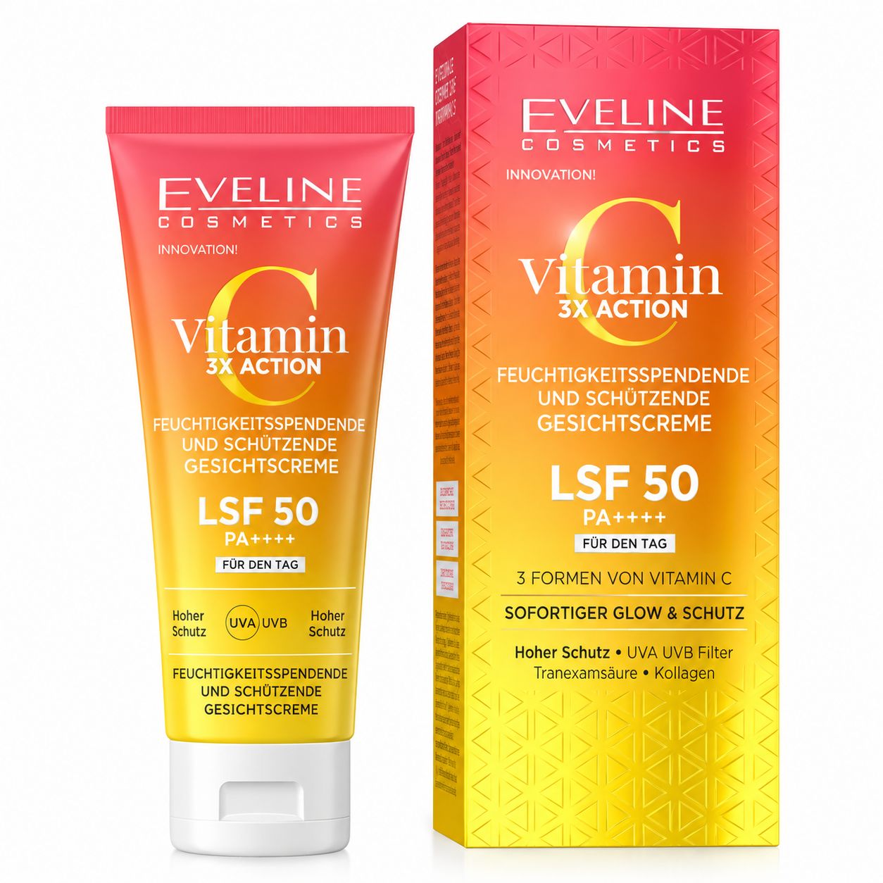 Eveline Cosmetics Vitamin C 3x Action Gesichtspflege SPF 50 30 ml