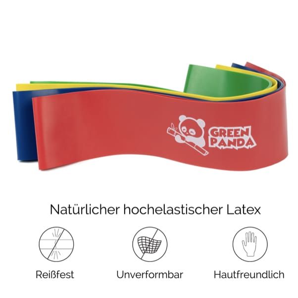 Sport-Knight® Green Panda Resistance Bänder Set 4tlg.