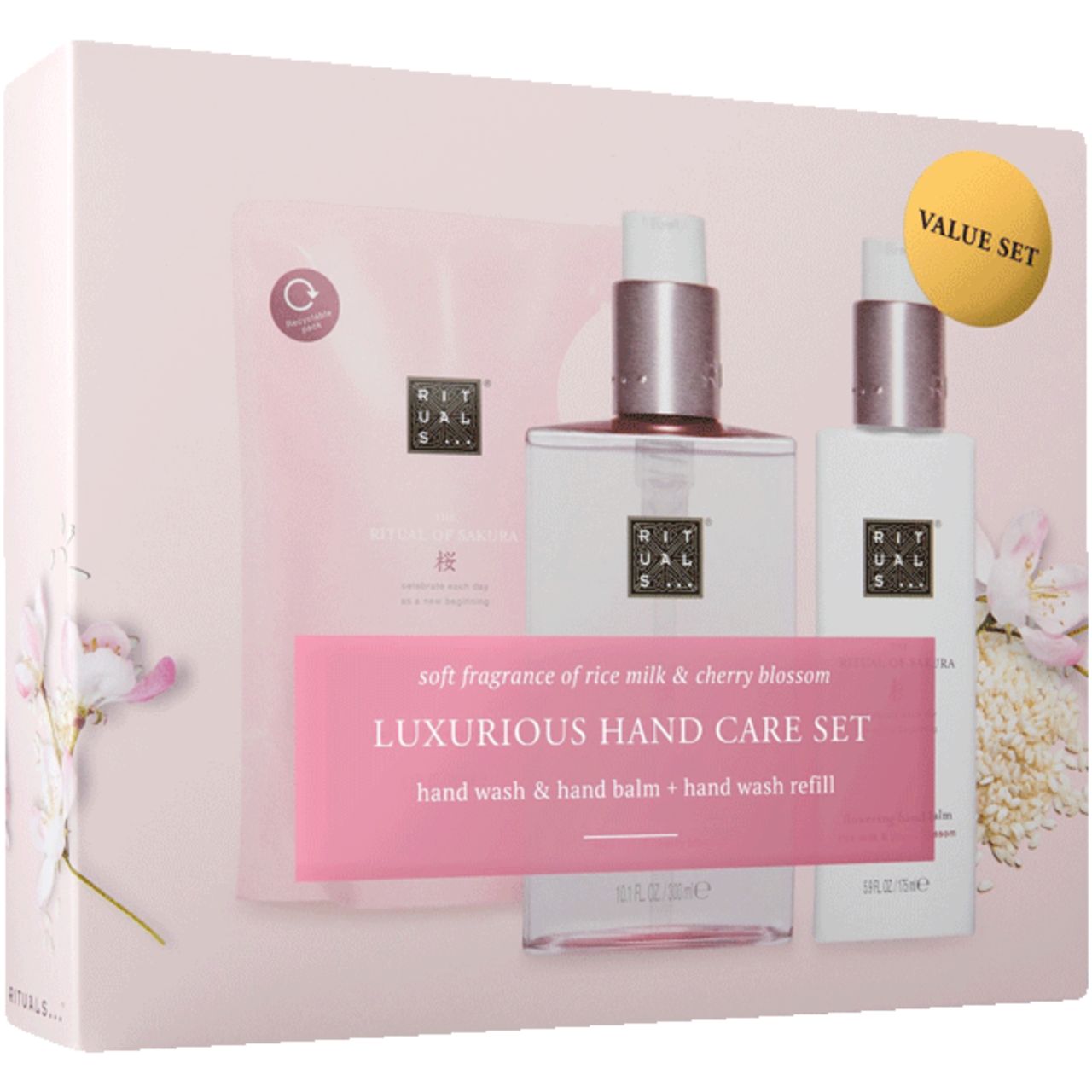 Rituals, The Ritual of Sakura Kitchen Box = Hand Wash + Hand Wash Refill + Hand Balm