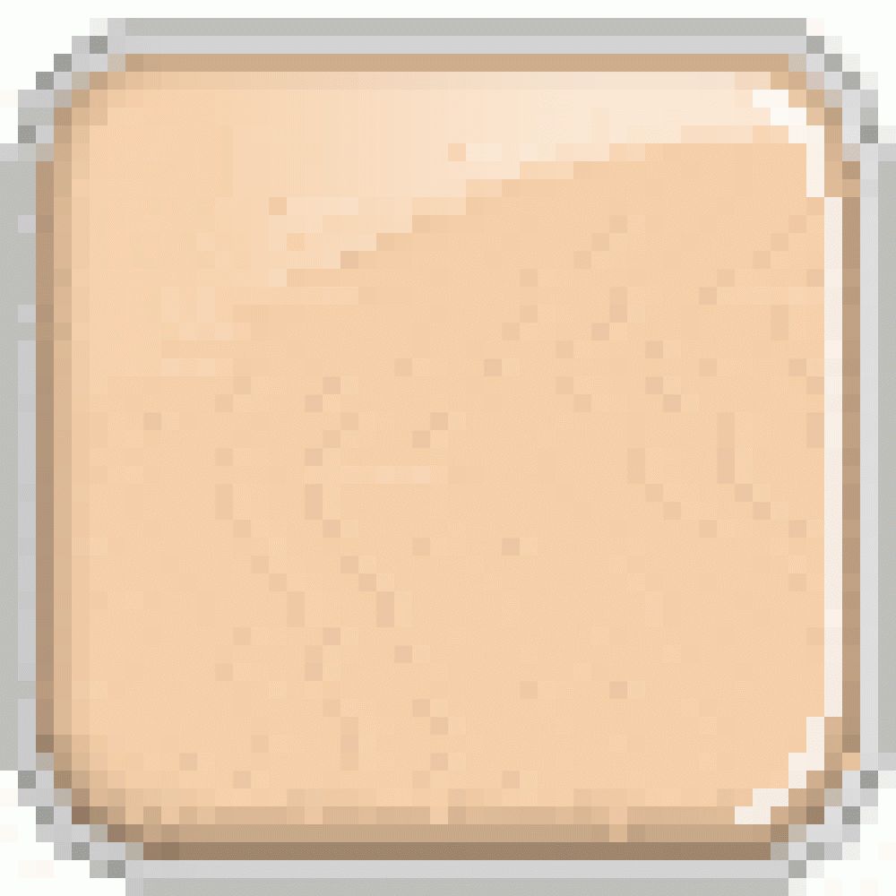 Quadratische Palette mit hellem Hautton-Make-up.