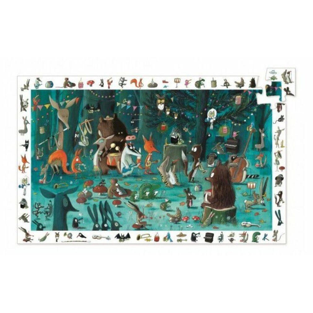 djeco Puzzle Beobachtung: Waldorchester 35 Teile