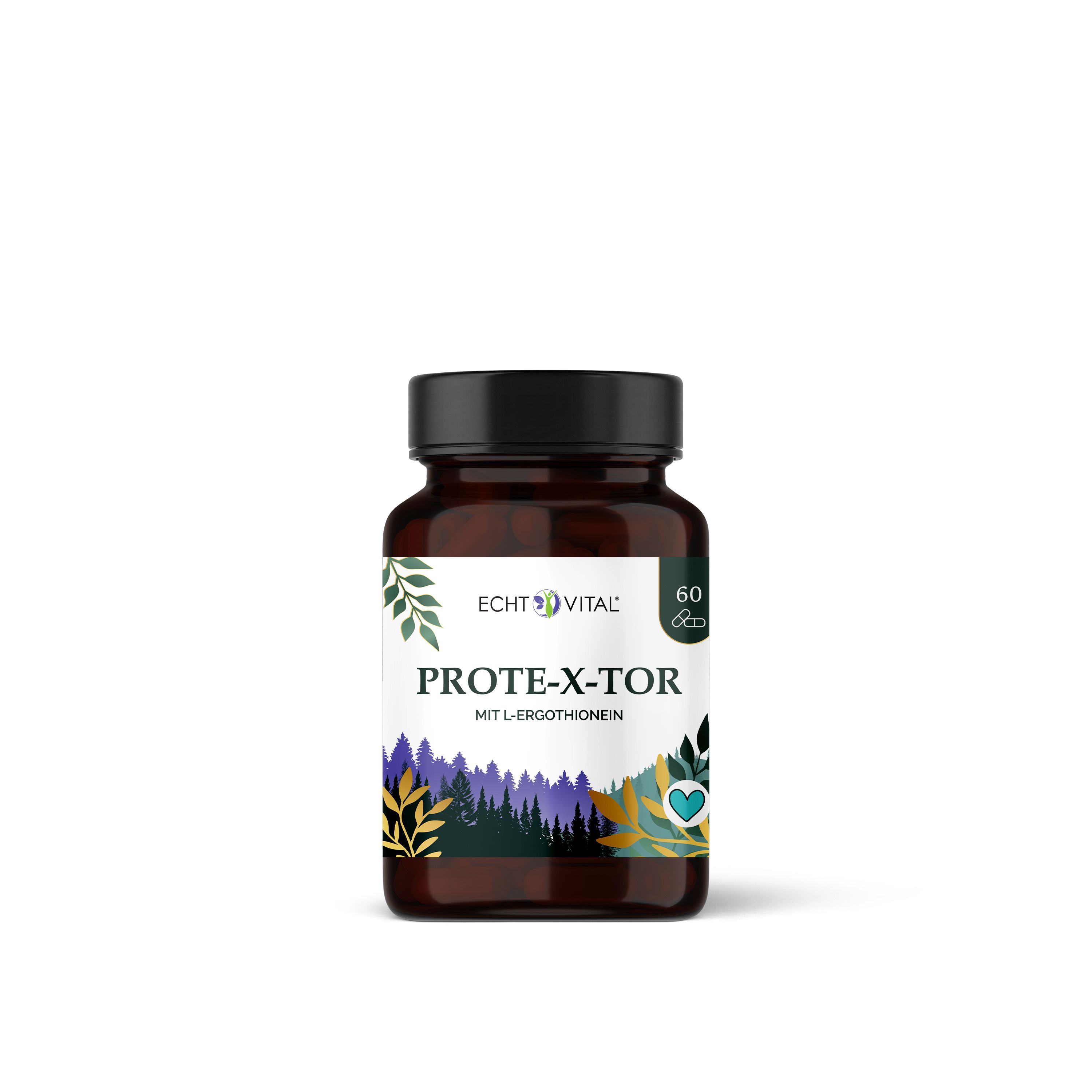 Echt Vital Prote-X-tor Kapseln mit L-Ergothionein, Resveratrol und Nadh 60 St
