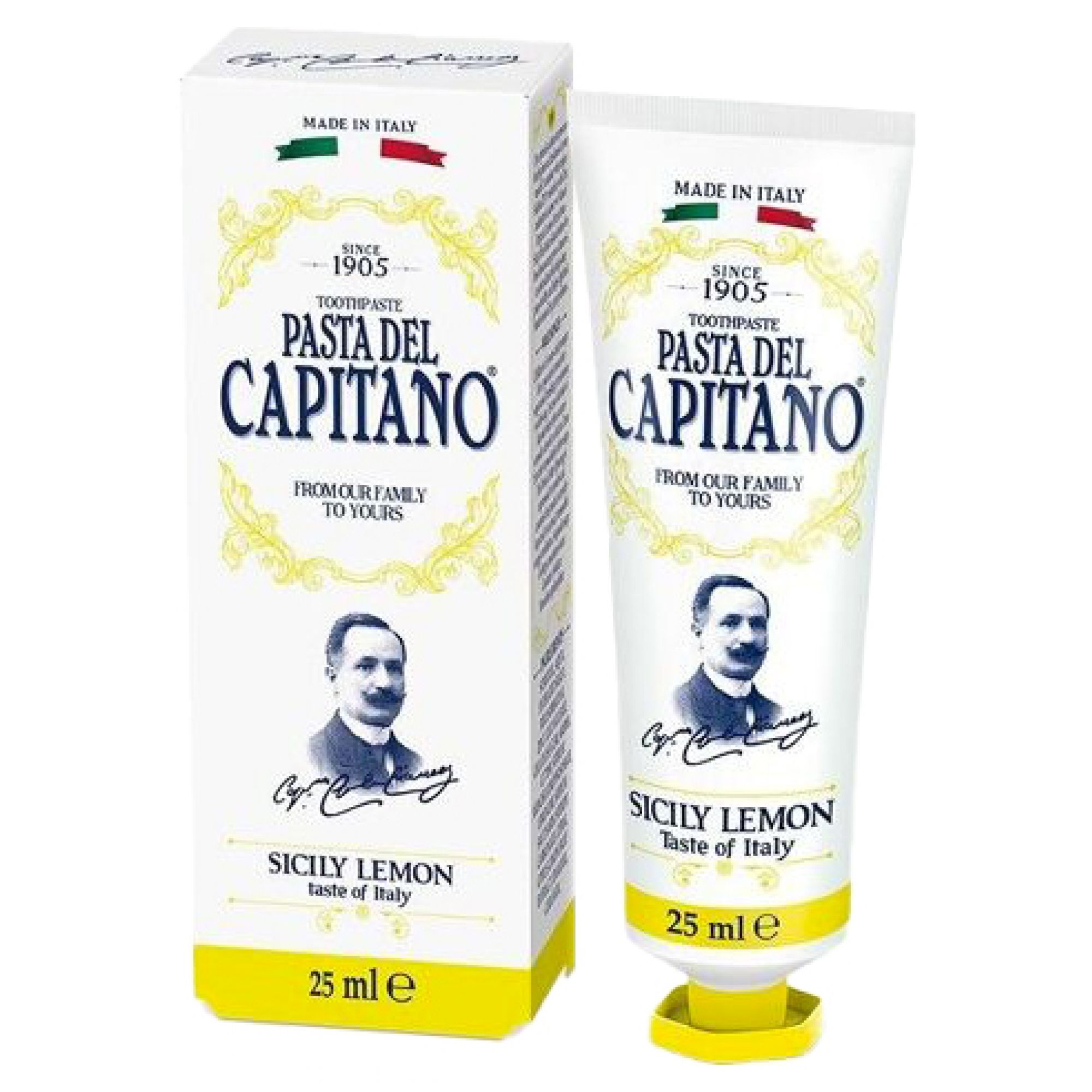 Pasta del Capitano Zahnpasta mit Sizilianischer Zitrone 10,6x4,2x3 cm