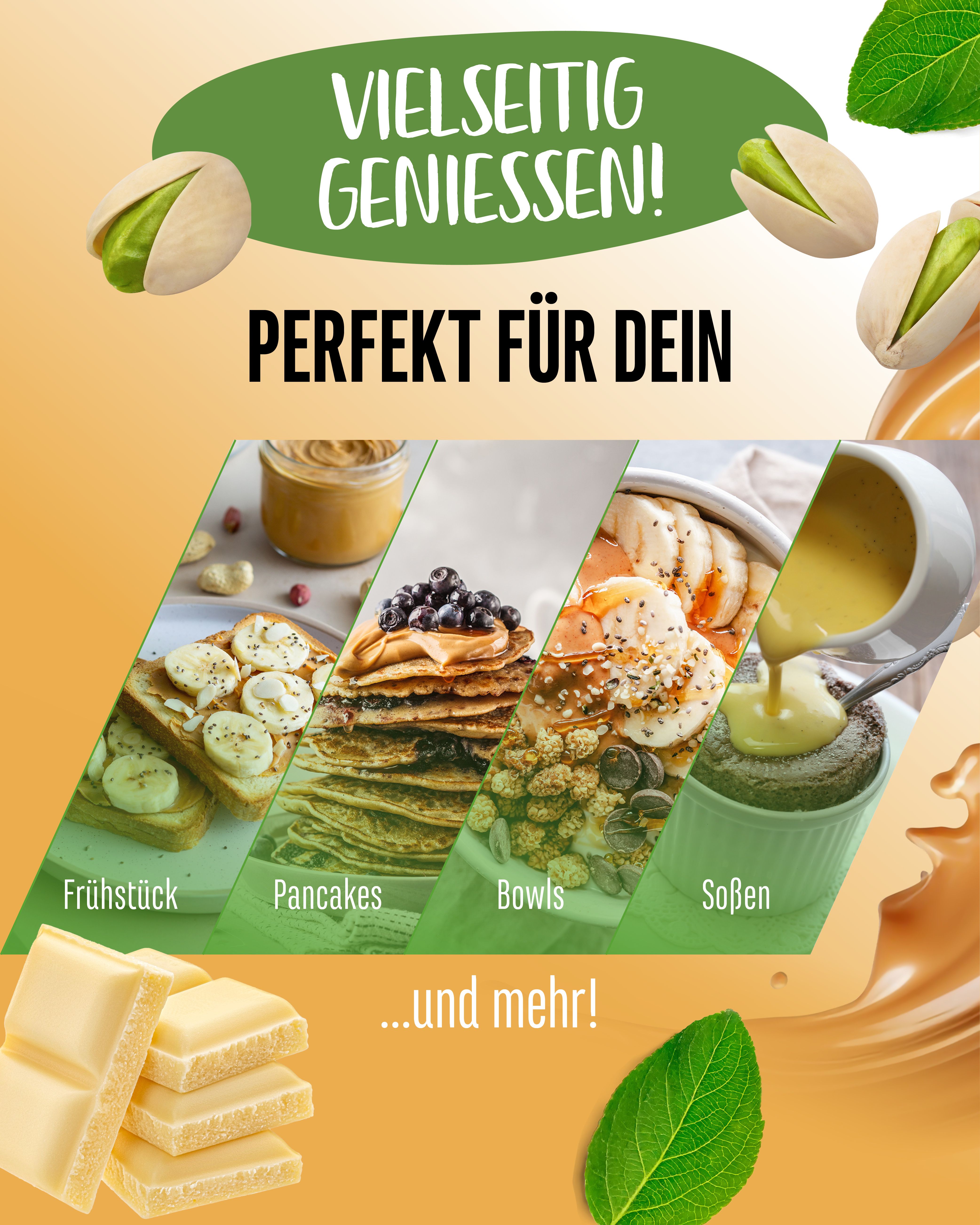 vit4ever Pistazien - Creme - Pistazie Weiße Schokolade