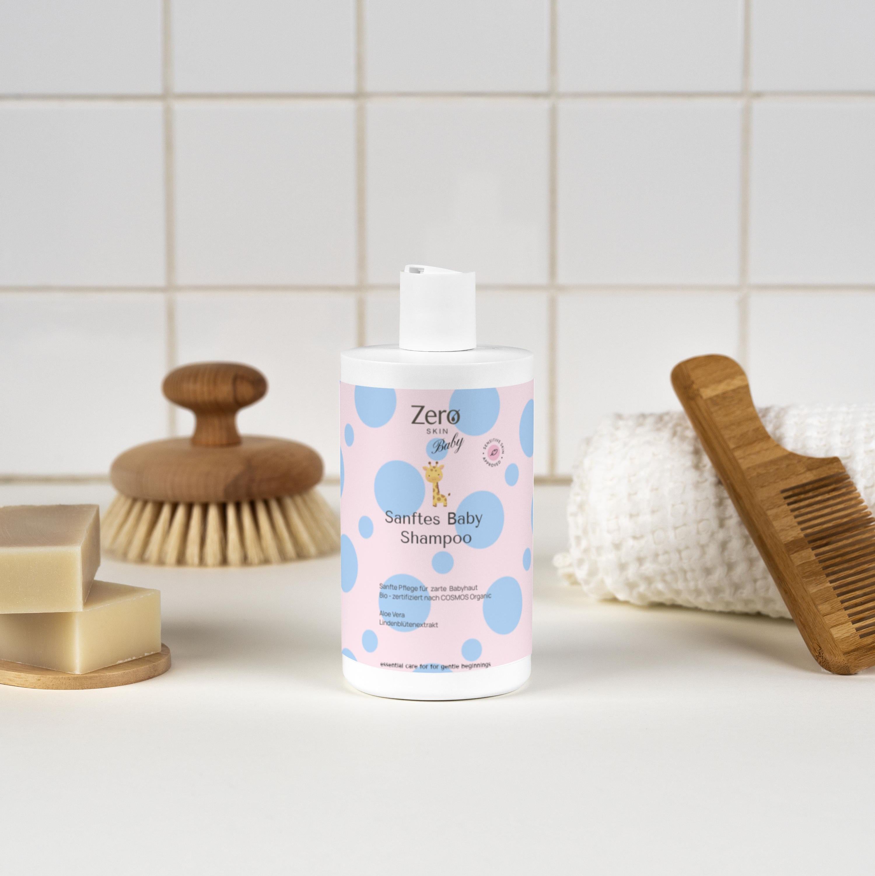 Zero Skin Sanftes Baby Shampoo, beruhigend pflegend für empfindliche Kopfhaut