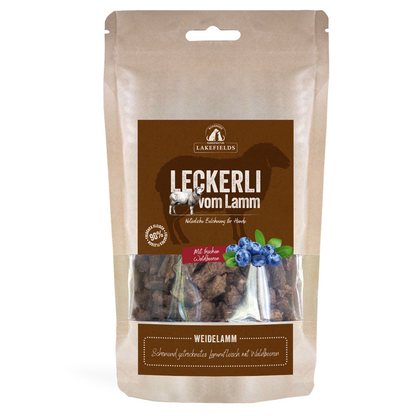 Lakefields - Leckerli Trockenfleisch vom Weidelamm 150 g