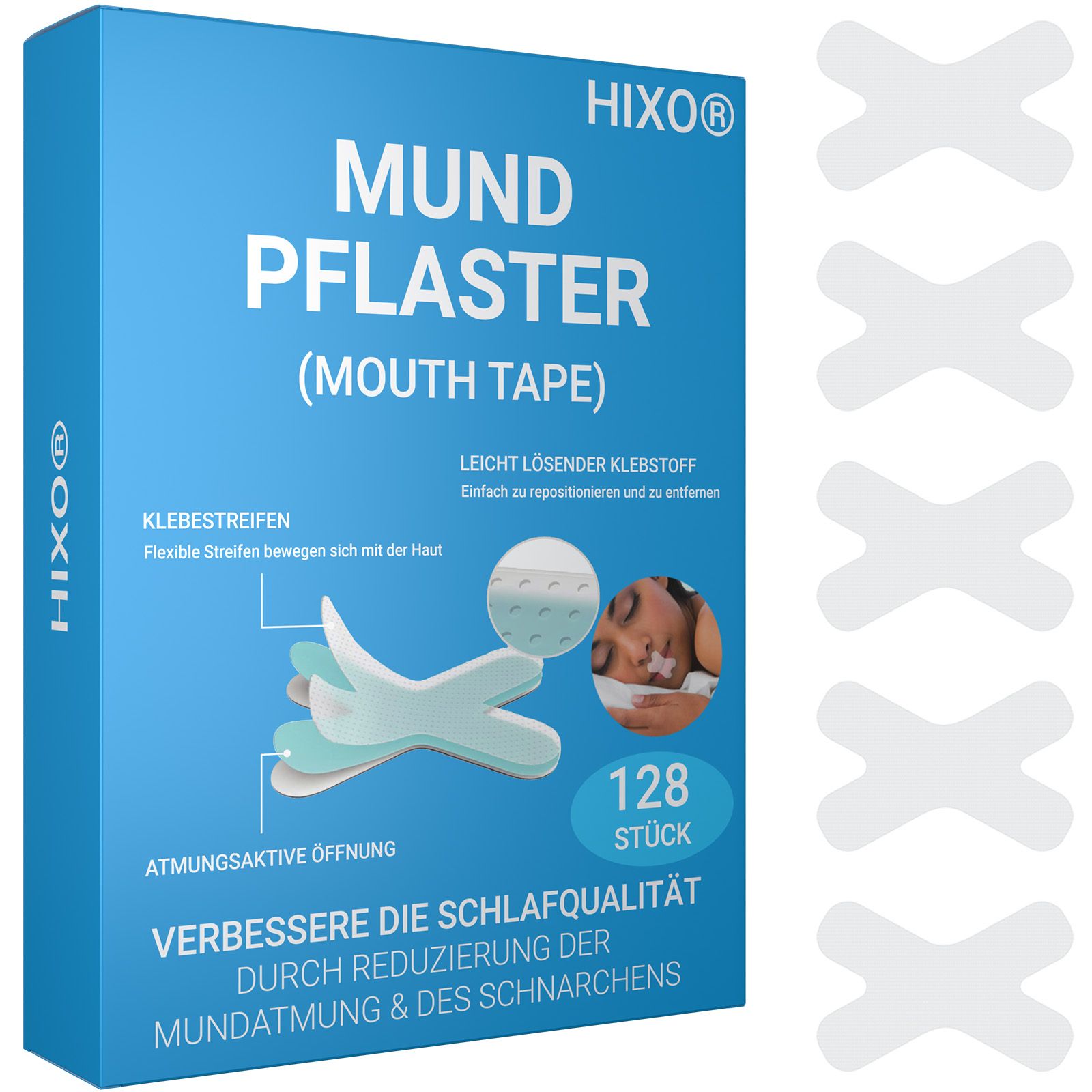 HIXO Mundpflaster Anti-Schnarchen