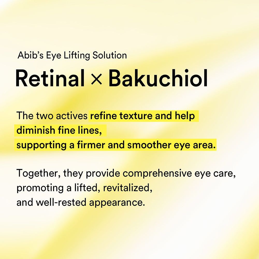 ABIB Retinal Eye Serum Lifting Solution: Retinal x Bakuchiol für glattere Haut.