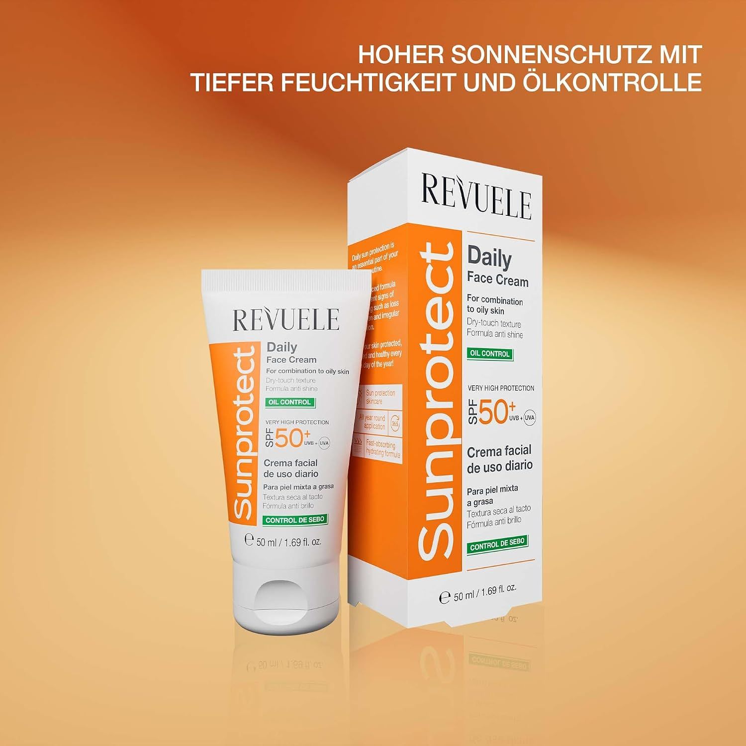 Revuele Sunprotect Tagescreme Öl-Kontrolle LSF 50