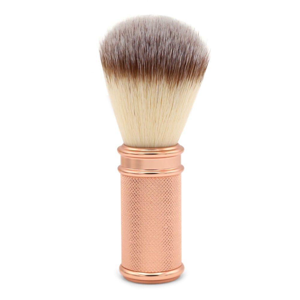 truemorrow Premium Rasierpinsel aus Metall, vegan rosé