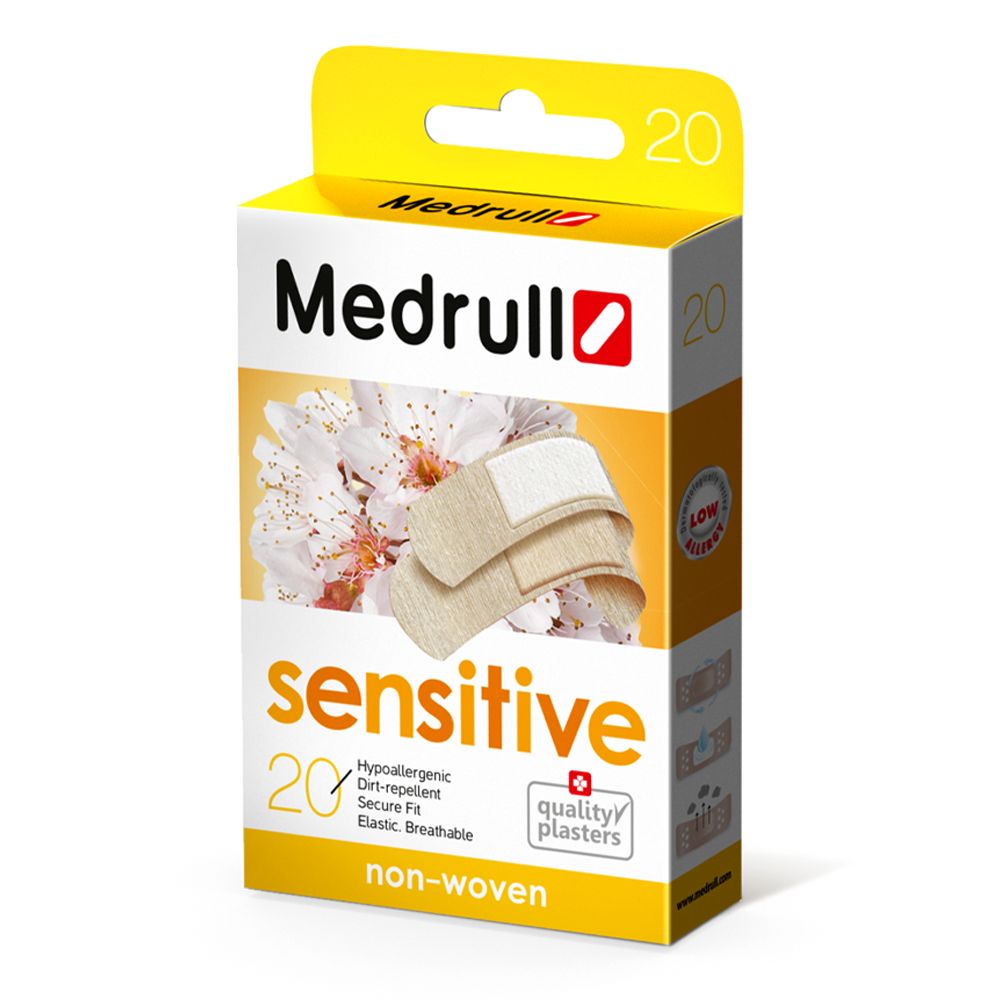 Medrull Sensitive Pflaster für empfindliche Haut, ultra-soft, hypoallergen 20 St