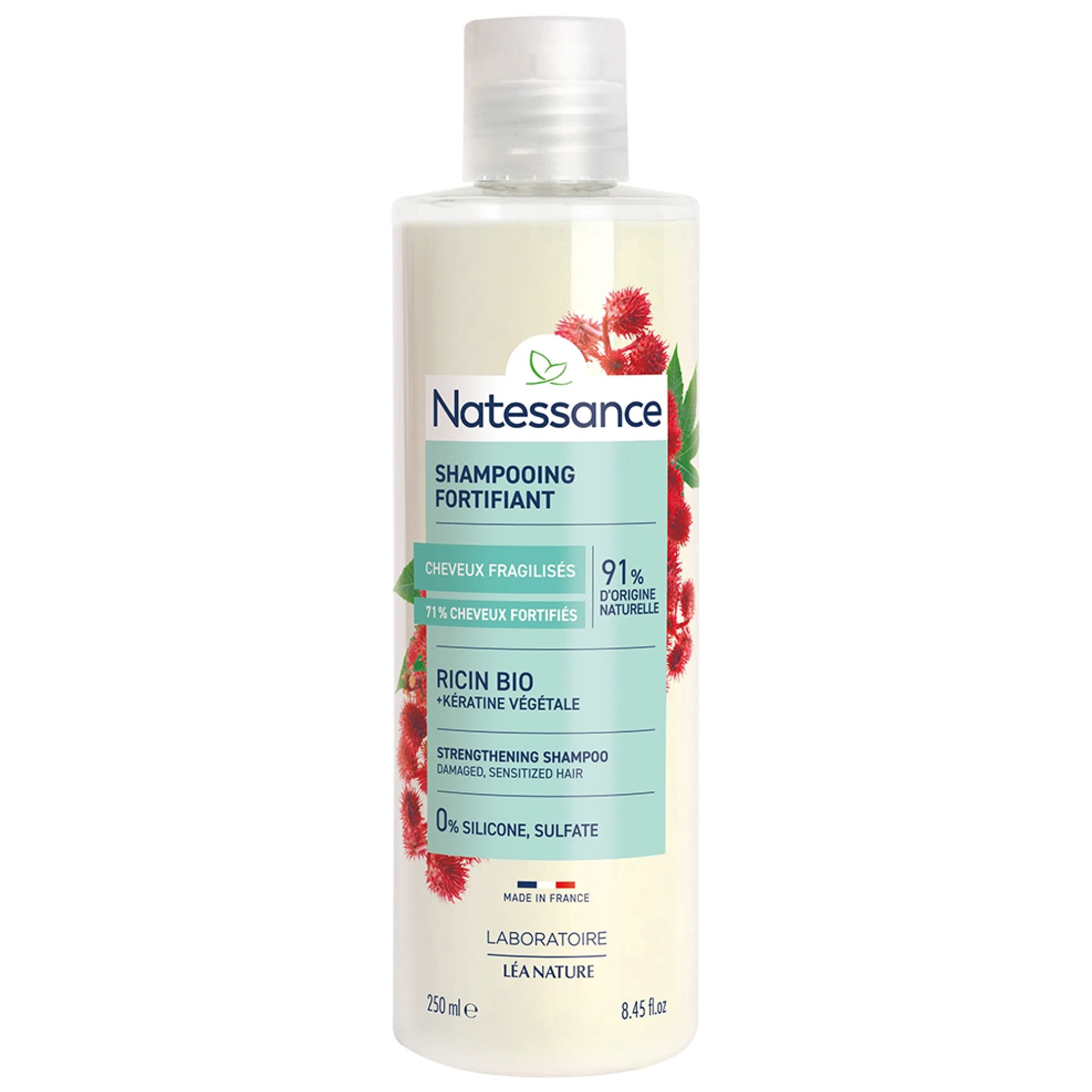 Natessance Reparierendes Stärkendes Shampoo Rizinus 17,7x7x3,5 cm