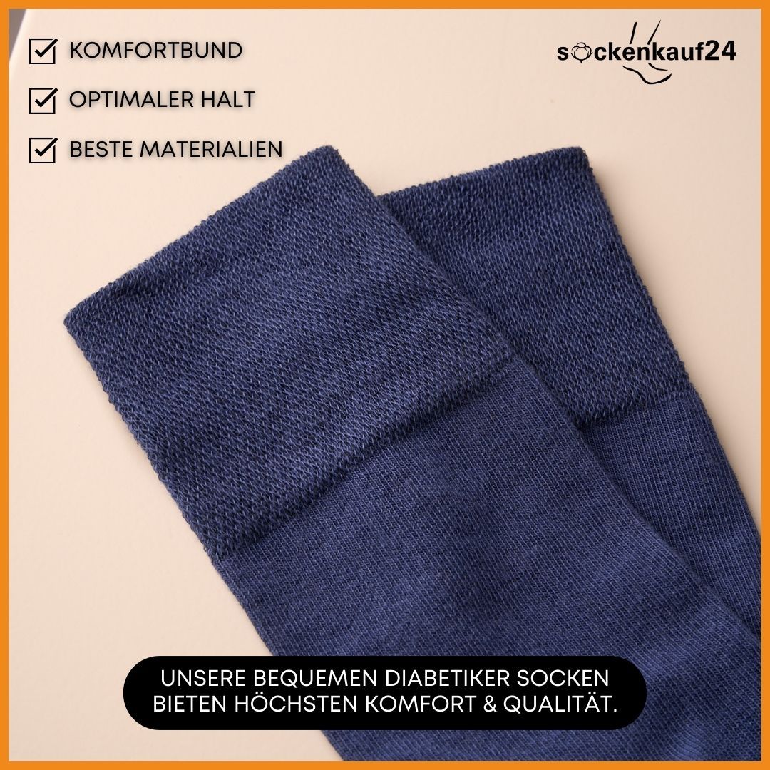 Diabetiker Socken mit Komfortbund für Damen und Herren