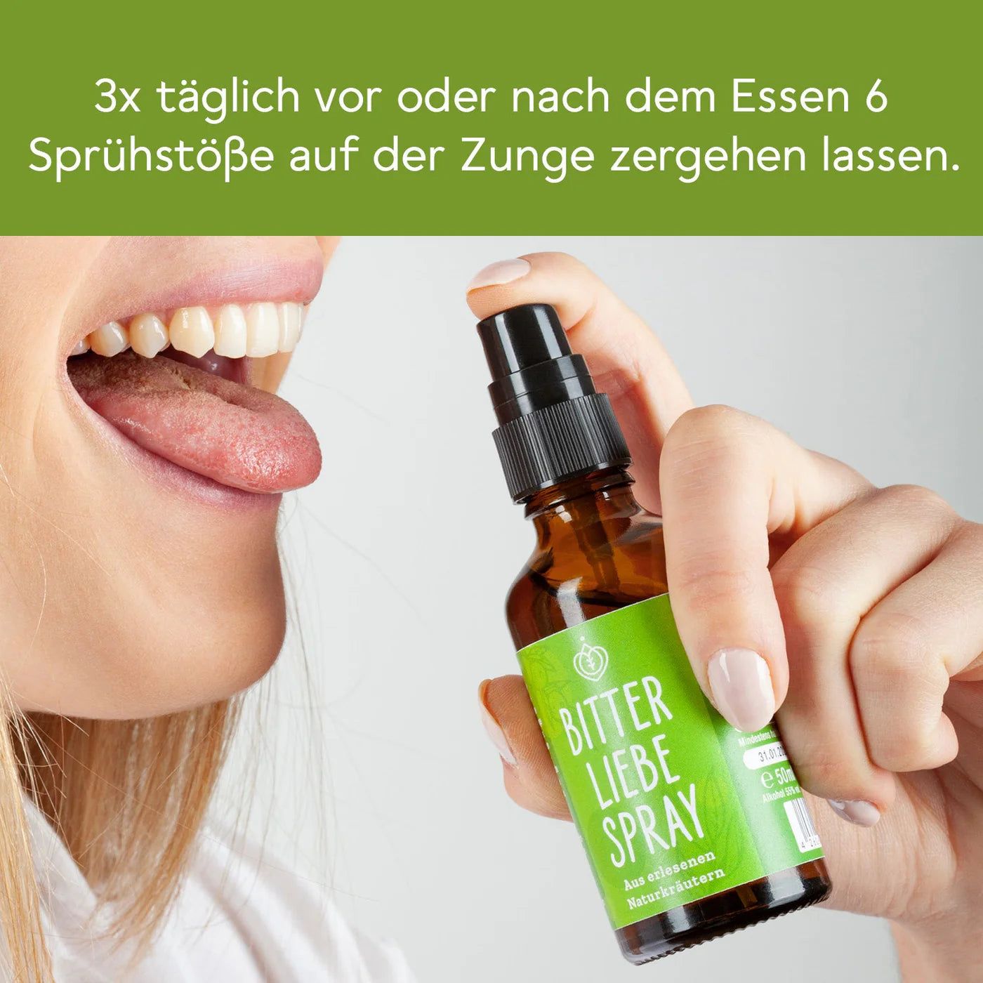 BitterLiebe - Bitterstoffe Spray - aus hochwertigen Bitterkräuter - für dein Wohlbefinden
