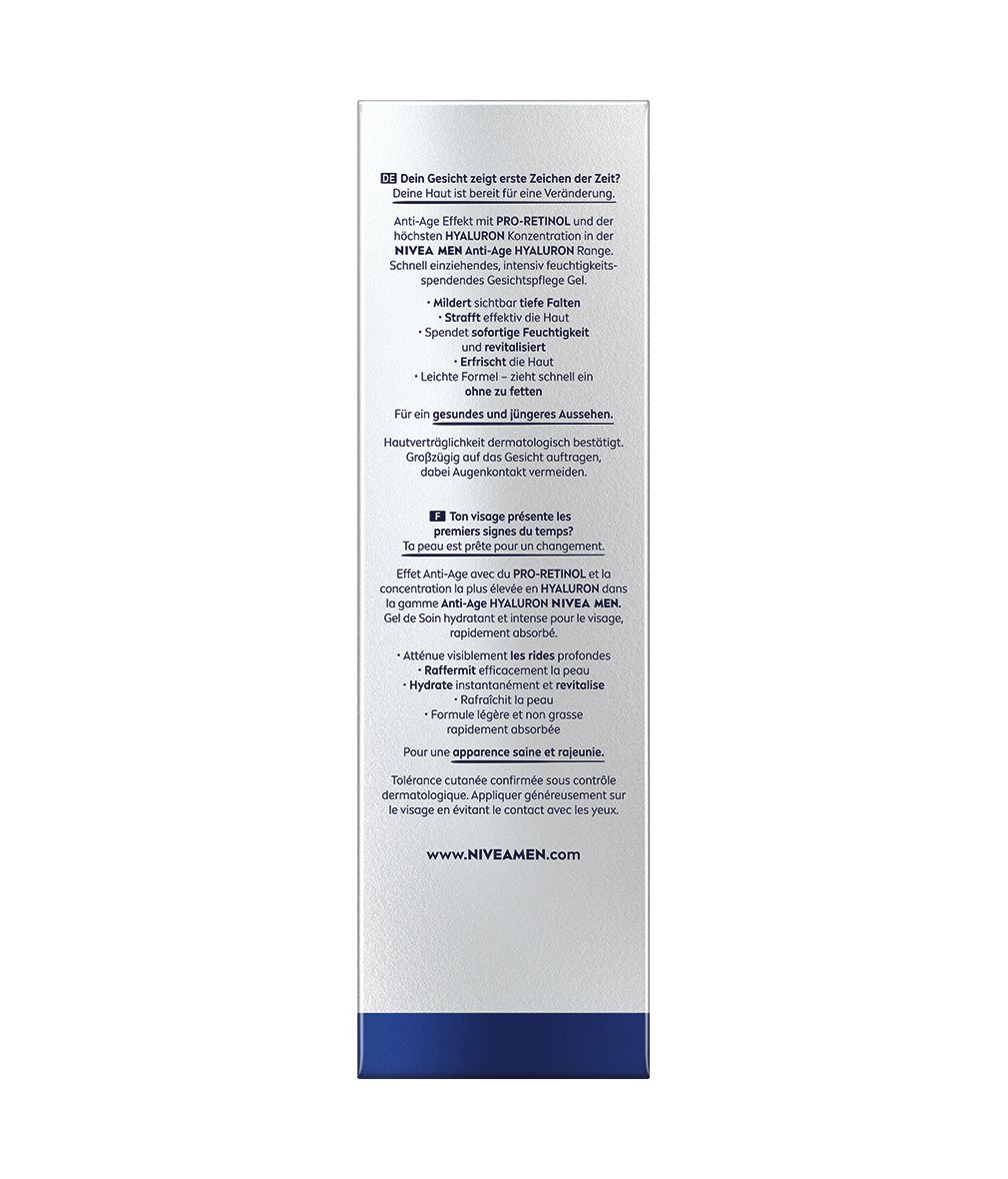 NIVEA MEN Anti-Age Hyaluron Hydro Gesichtsgel