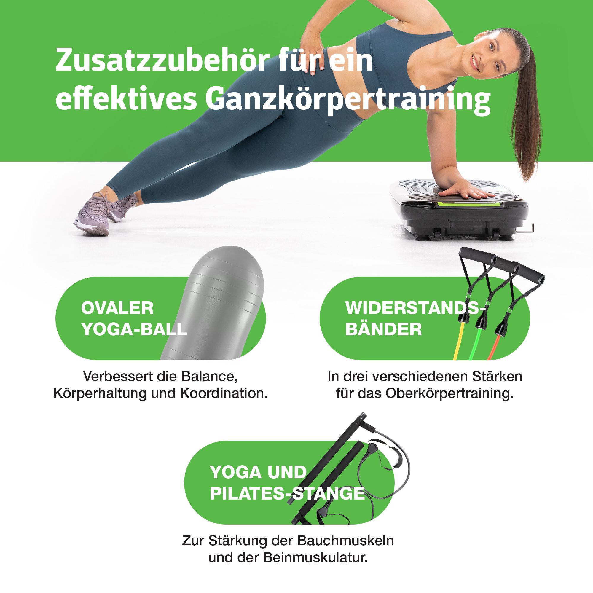 Donnerberg Vibrationsplatte Sport mit Sportsitz