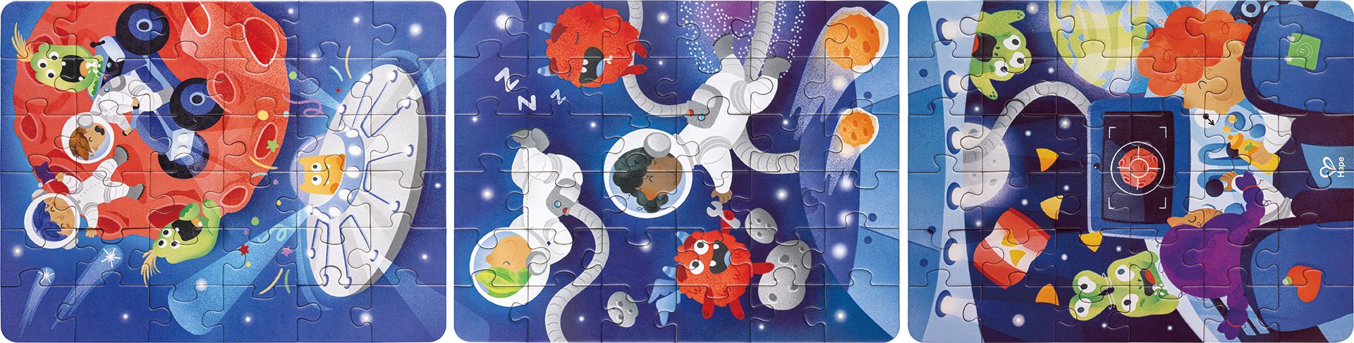 Hape Weltraumabenteuer-Puzzle